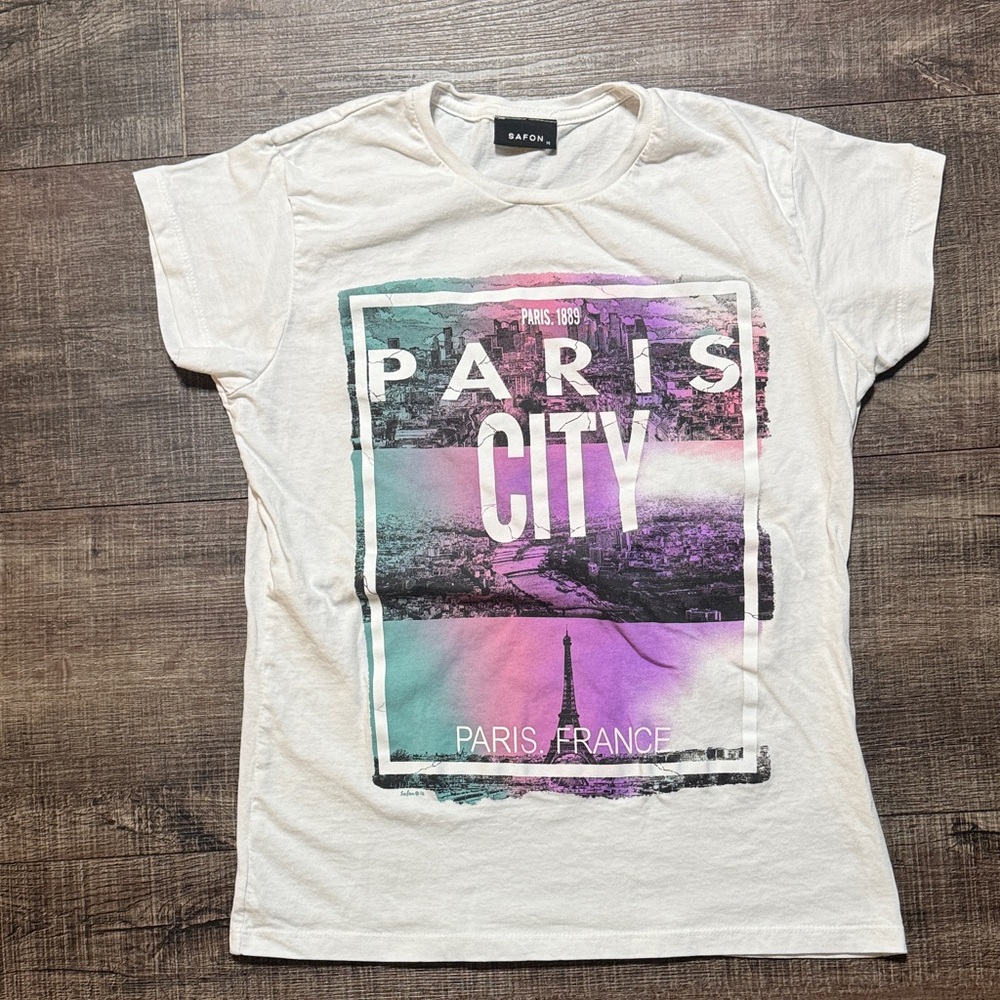 Paris City Graphic T-Shirt